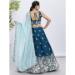 Picture of Magnificent Georgette Navy Blue Lehenga Choli