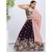 Picture of Beautiful Georgette Dark Magenta Lehenga Choli