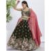 Picture of Radiant Georgette Dark Olive Green Lehenga Choli