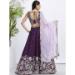 Picture of Charming Georgette Dark Magenta Lehenga Choli