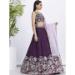 Picture of Charming Georgette Dark Magenta Lehenga Choli