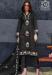 Picture of Pretty Organza Black Straight Cut Salwar Kameez