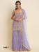 Picture of Georgette Light Slate Grey Straight Cut Salwar Kameez