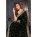 Picture of Exquisite Georgette Black Saree