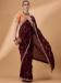 Picture of Grand Net & Silk Saddle Brown Saree