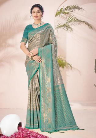 Picture of Fascinating Silk Grey Saree