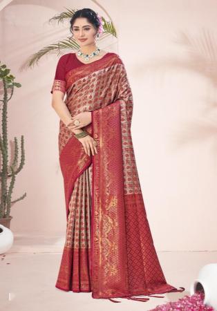 Picture of Gorgeous Silk Maroon Saree