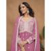 Picture of Georgette Pale Violet Red Straight Cut Salwar Kameez