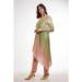 Picture of Lovely Satin Dark Khaki Kurtis & Tunic