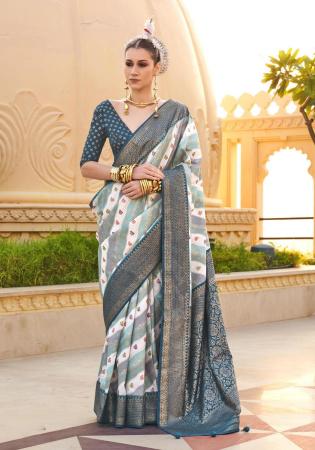 Picture of Nice Silk Slate Grey Saree