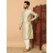 Picture of Well Formed Silk Beige Kurtas