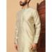 Picture of Well Formed Silk Beige Kurtas