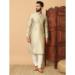 Picture of Well Formed Silk Beige Kurtas