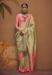 Picture of Comely Linen Dark Khaki Saree