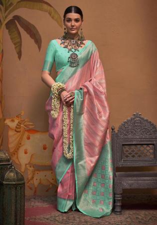 Picture of Grand Linen Light Coral Saree