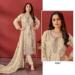 Picture of Georgette & Organza Burly Wood Straight Cut Salwar Kameez