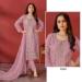 Picture of Georgette & Organza Rosy Brown Straight Cut Salwar Kameez