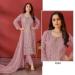 Picture of Georgette & Organza Rosy Brown Straight Cut Salwar Kameez