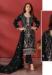 Picture of Georgette & Organza Black Straight Cut Salwar Kameez