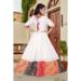 Picture of Splendid Chiffon White Kids Lehenga Choli