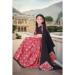 Picture of Graceful Chiffon Crimson Kids Lehenga Choli