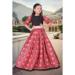 Picture of Graceful Chiffon Crimson Kids Lehenga Choli