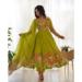 Picture of Silk & Organza Dark Golden Rod Readymade Salwar Kameez