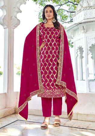 Picture of Superb Georgette Light Pink Readymade Salwar Kameez