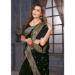 Picture of Delightful Georgette Black Saree