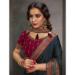 Picture of Magnificent Satin Dark Slate Grey Saree