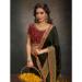 Picture of Graceful Satin Dark Olive Green Saree