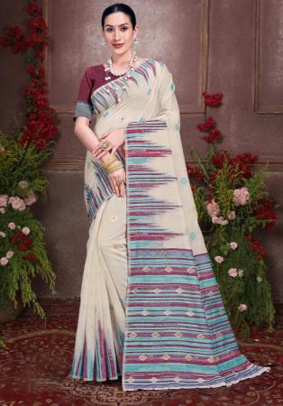 Picture of Fine Cotton Azure Saree