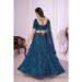 Picture of Georgette & Net Dark Slate Blue Lehenga Choli