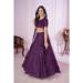 Picture of Charming Georgette & Net Purple Lehenga Choli