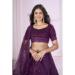 Picture of Charming Georgette & Net Purple Lehenga Choli