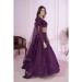 Picture of Charming Georgette & Net Purple Lehenga Choli