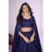 Picture of Georgette & Net Midnight Blue Lehenga Choli