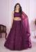 Picture of Well Formed Georgette & Net Purple Lehenga Choli