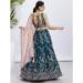 Picture of Excellent Georgette Navy Blue Lehenga Choli