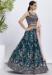 Picture of Excellent Georgette Navy Blue Lehenga Choli