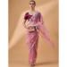 Picture of Chiffon & Net & Organza Pale Violet Red Saree