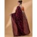 Picture of Graceful Chiffon & Net & Organza Brown Saree