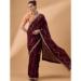 Picture of Graceful Chiffon & Net & Organza Brown Saree