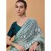 Picture of Beautiful Chiffon & Net & Organza Cadet Blue Saree