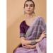 Picture of Resplendent Chiffon & Net & Organza Plum Saree