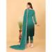 Picture of Georgette Medium Sea Green Straight Cut Salwar Kameez