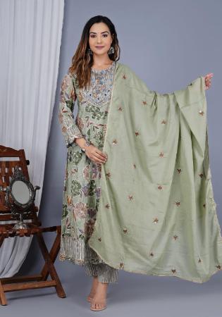 Picture of Beauteous Cotton Dark Grey Readymade Salwar Kameez