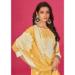 Picture of Beautiful Satin Sandy Brown Straight Cut Salwar Kameez