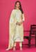 Picture of Fine Satin Tan Straight Cut Salwar Kameez