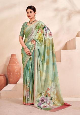 Picture of Bewitching Crepe & Silk Beige Saree